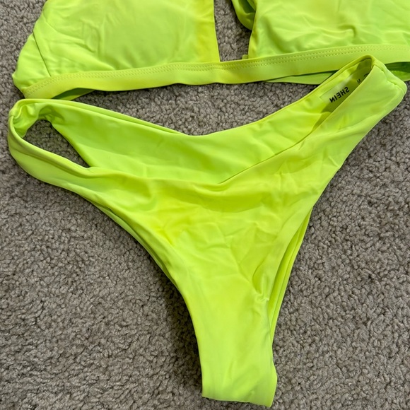 Neon Cross Top Two Piece Bikini - Picture 3 of 5